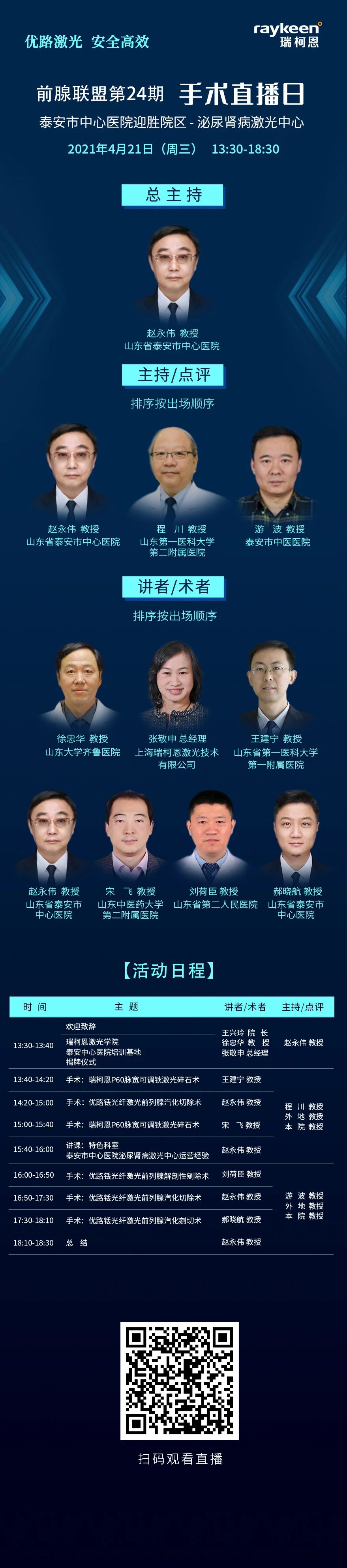 前腺联盟第24期-活动日程,瑞柯恩,融合波”技术优路1940铥光纤激光