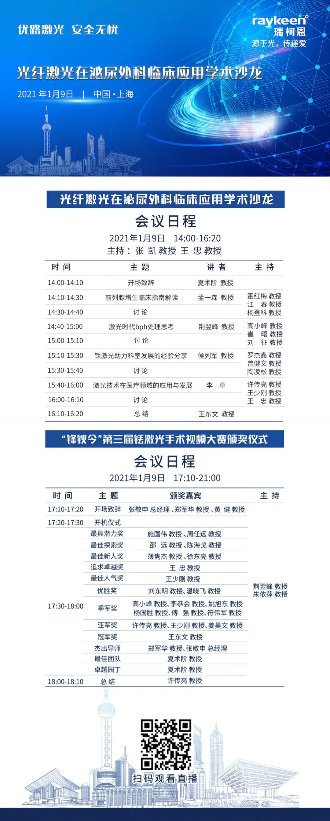 光纤激光在泌尿外科临床应用学术沙龙,“锋钬令”第三届铥激光手术,瑞柯恩